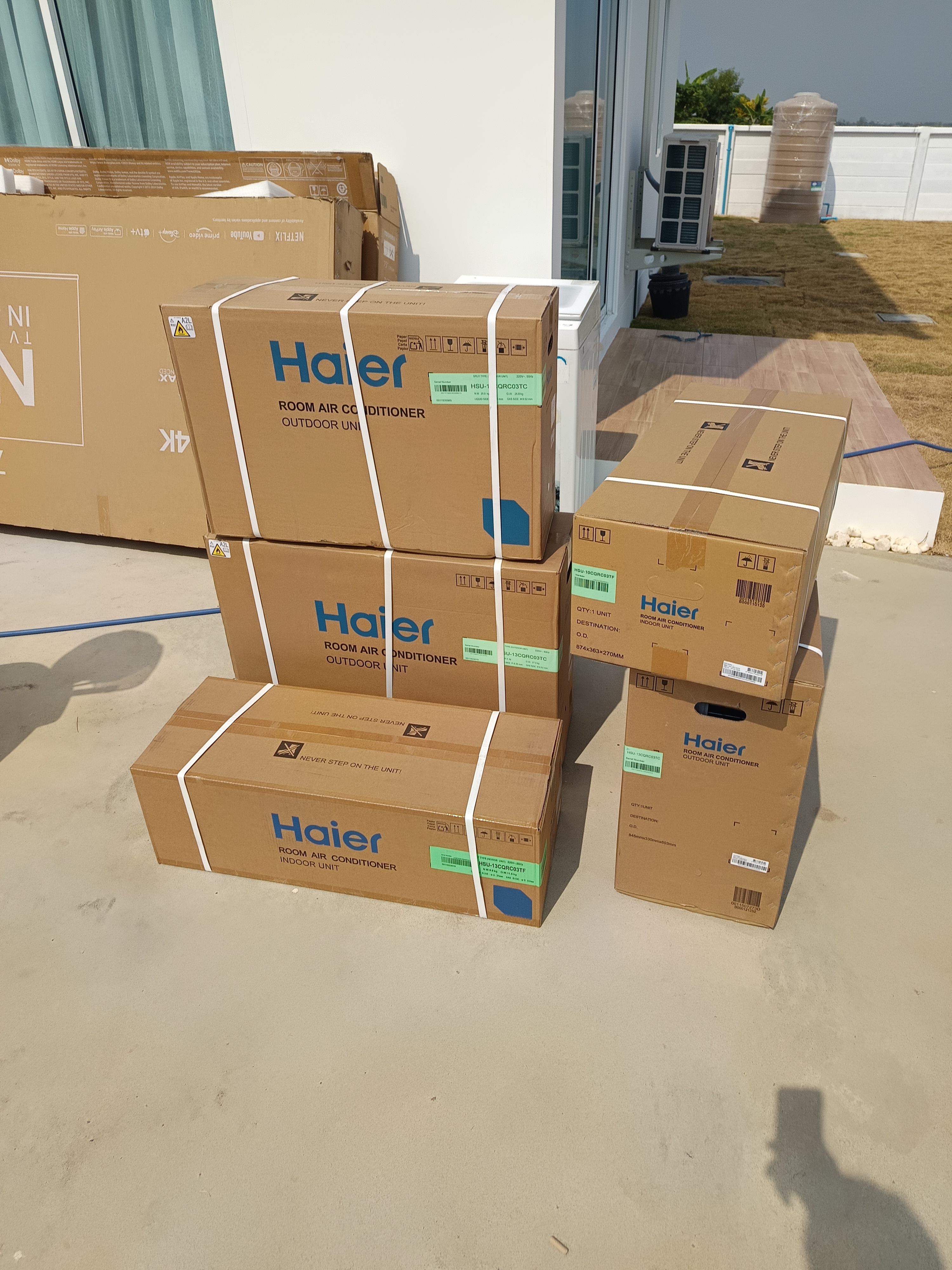 ติดตั้งแอร์ Haier HSU-13CQR อยุธยา วังน้อย โดยช่างสุขสันต์