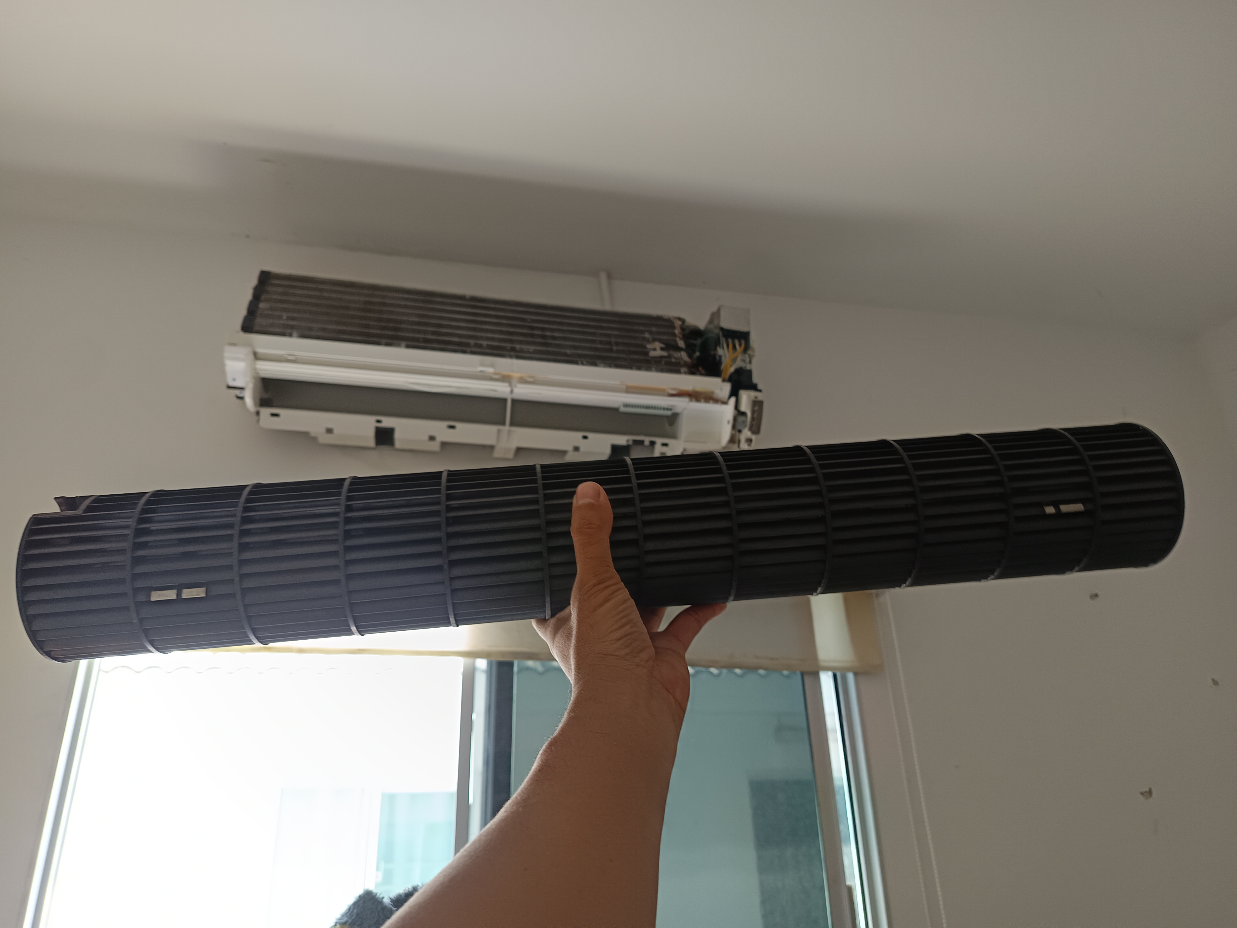 ล้างแอร์ toshiba หมู่บ้านพฤกษา 112